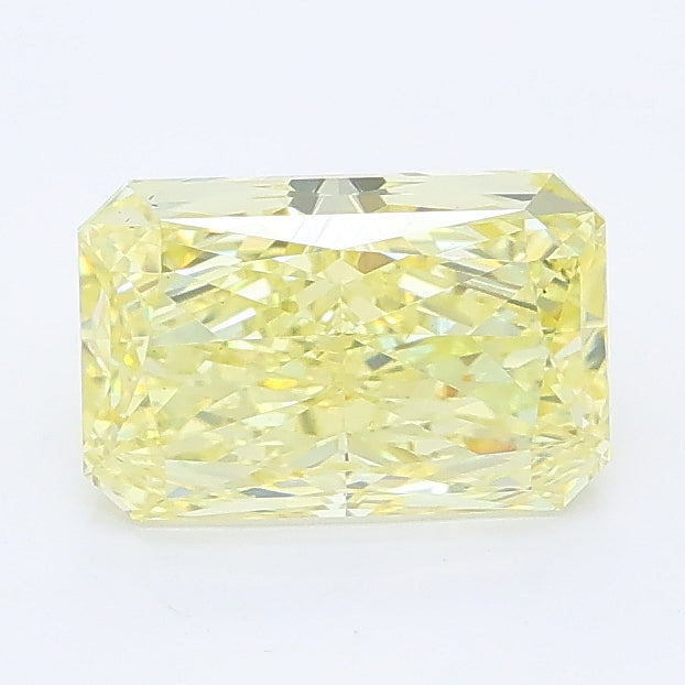 1.36 carat fancy intense yellow radiant lab grown diamond VS1 clarity