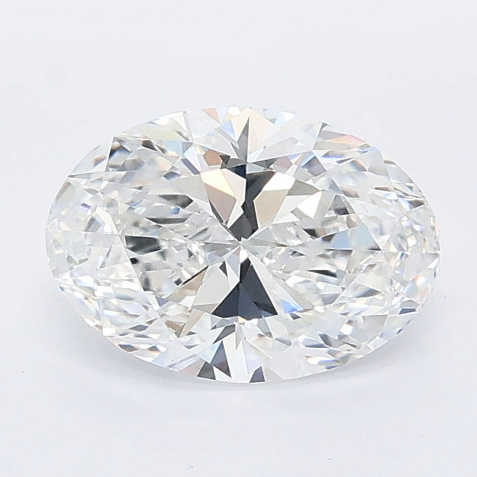 1.50 carat oval lab grown diamond D color VVS2 clarity
