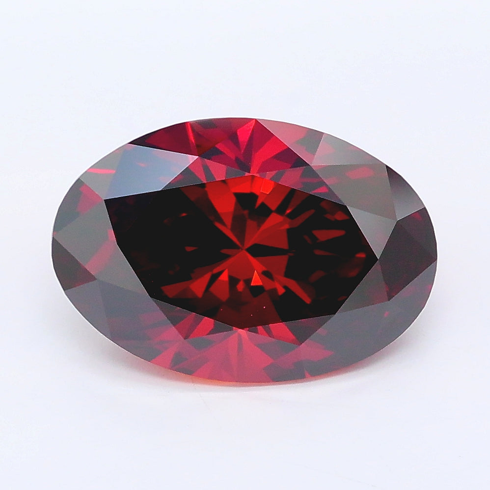 3.60 carat fancy deep orange oval lab grown diamond VS1 clarity