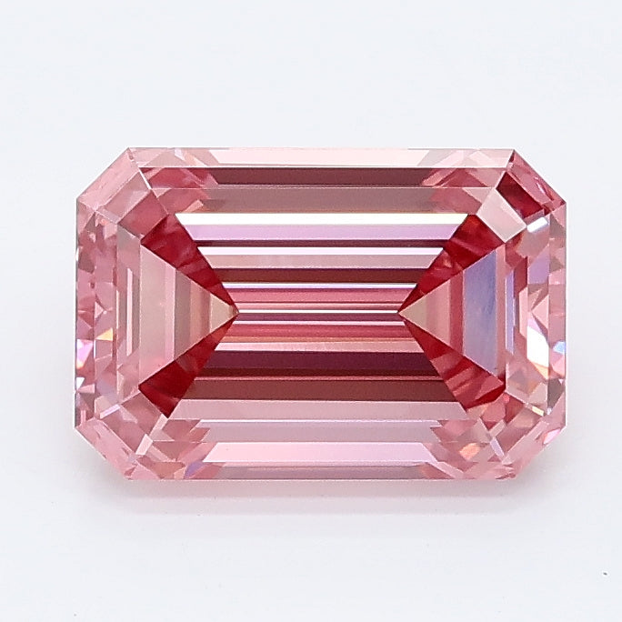 2.10 carat fancy pink emerald lab grown diamond VS1 clarity