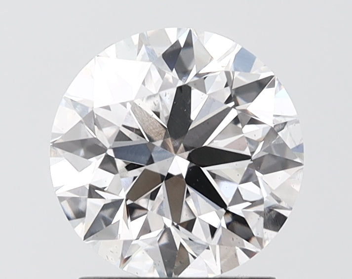 1.70 carat round lab grown diamond E color SI1 clarity