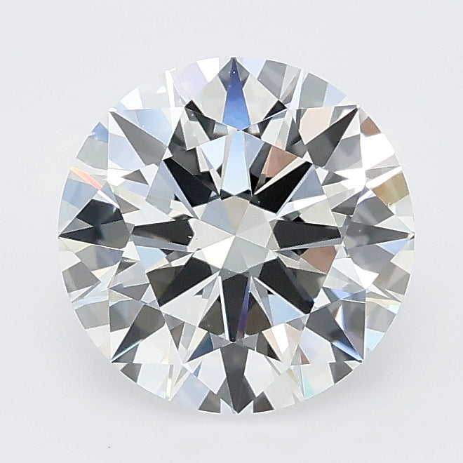 2.01 carat round lab grown diamond E color VVS2 clarity