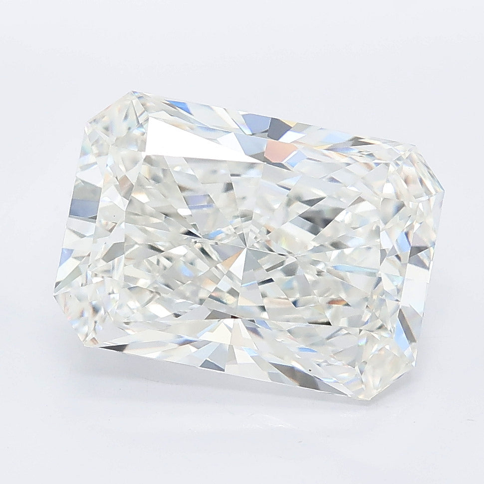 5.04 carat radiant lab grown diamond F color VVS2 clarity