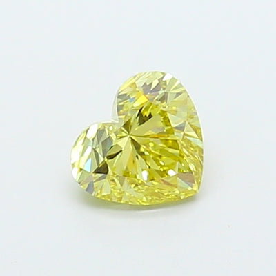 1.00 carat fancy intense yellow heart lab grown diamond VS1 clarity