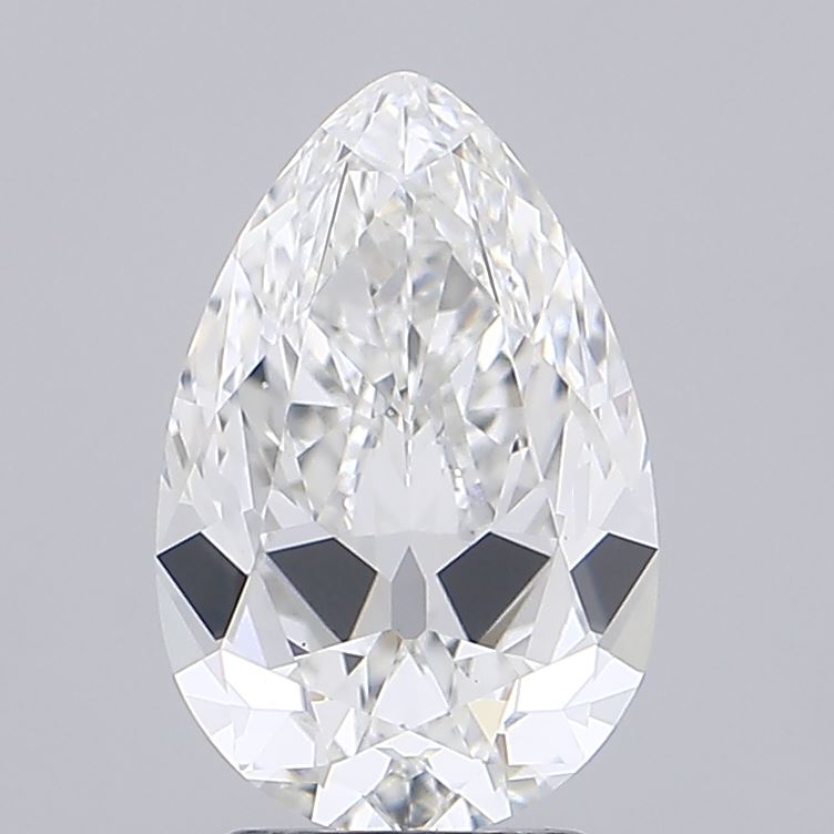 3.00 carat pear lab grown diamond F color VS1 clarity