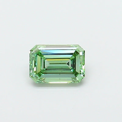 0.80 carat fancy vivid green emerald lab grown diamond VS2 clarity