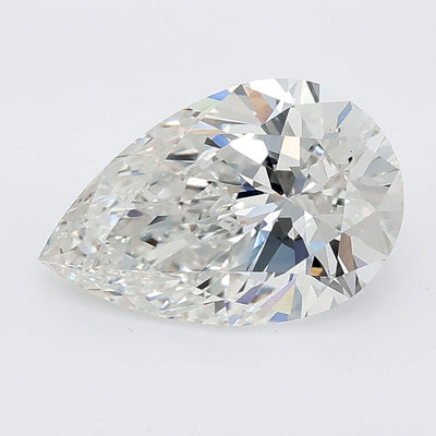 2.08 carat pear lab grown diamond E color VVS2 clarity