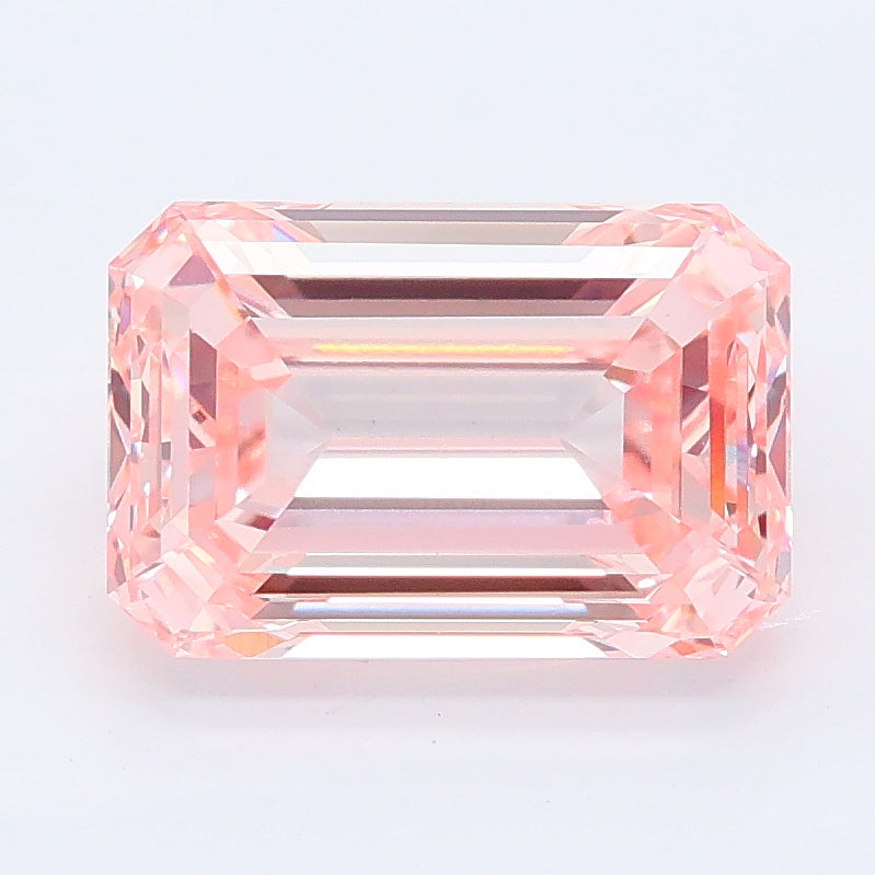 3.03 carat fancy intense pink emerald lab grown diamond VS1 clarity