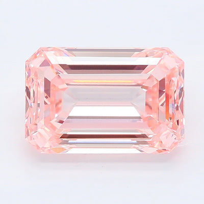 3.03 carat fancy intense pink emerald lab grown diamond VS1 clarity