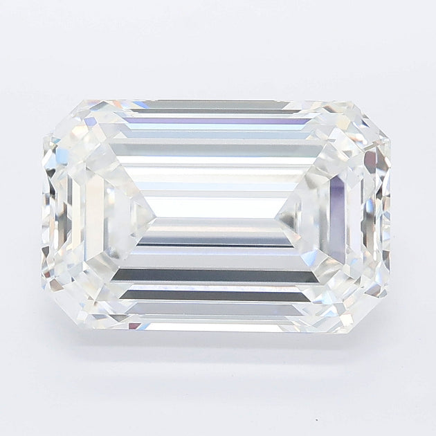 4.23 carat emerald lab grown diamond D color VVS2 clarity
