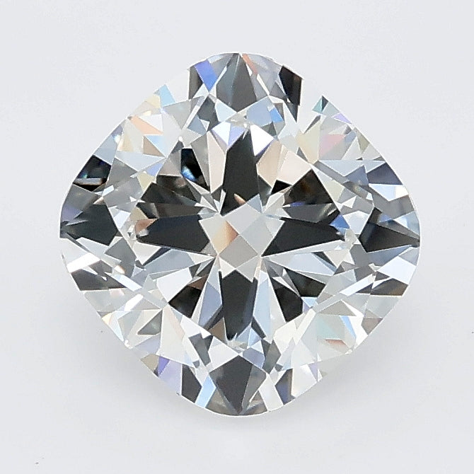 2.06 carat cushion lab grown diamond E color VVS2 clarity
