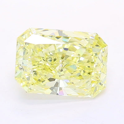 1.16 carat fancy light yellow radiant lab grown diamond VS1 clarity