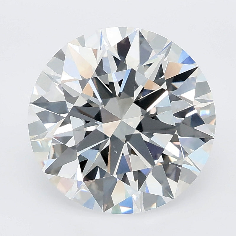 4.03 carat round lab grown diamond E color VVS2 clarity