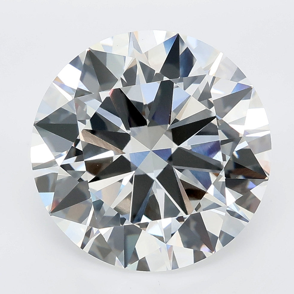 8.01 carat round lab grown diamond E color VVS2 clarity