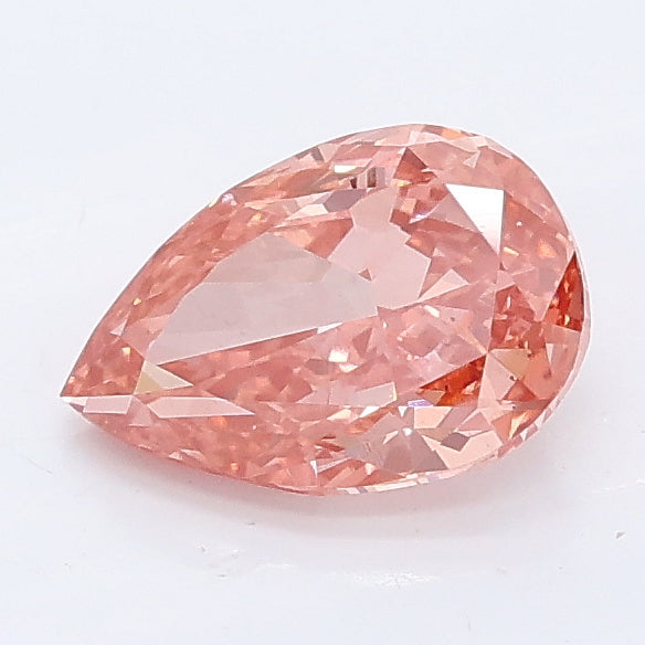1.04 carat fancy vivid pink pear lab grown diamond VS1 clarity