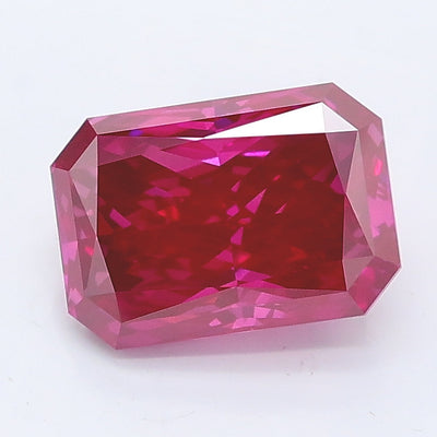 1.90 carat fancy vivid pink radiant lab grown diamond VS1 clarity