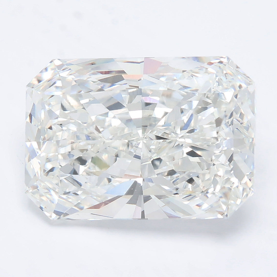 7.26 carat radiant lab grown diamond E color VS1 clarity