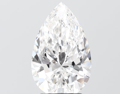 3.02 carat pear lab grown diamond E color VS1 clarity
