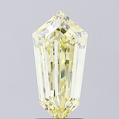 2.07 carat fancy yellow dutch marquise lab grown diamond VS1 clarity