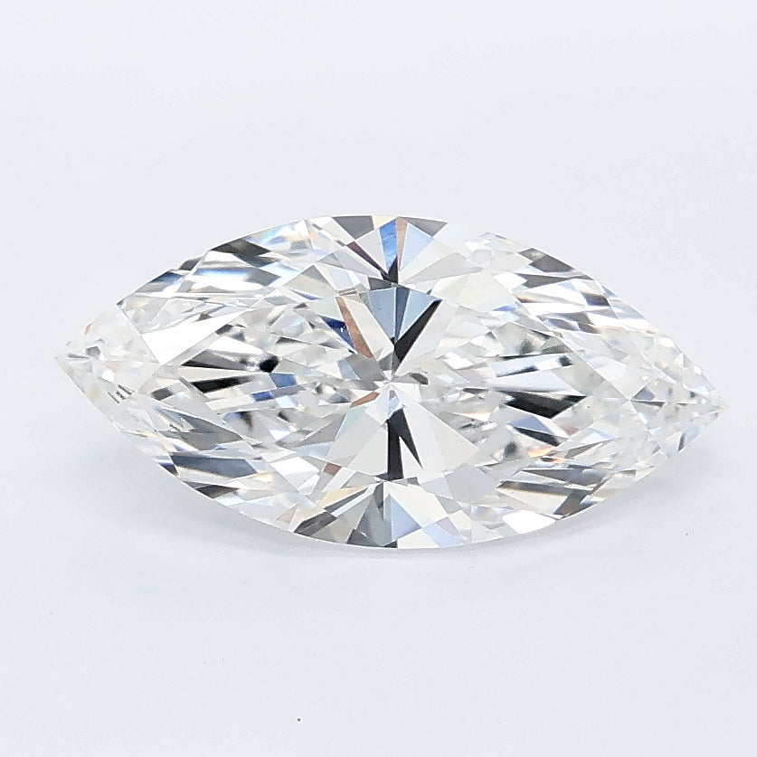 1.45 carat marquise lab grown diamond E color VS1 clarity