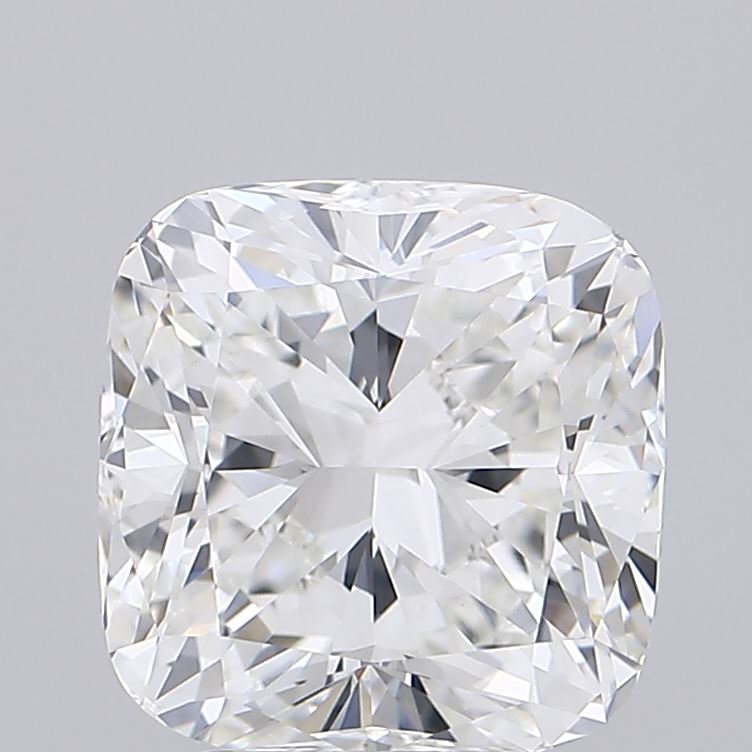 4.02 carat cushion lab grown diamond F color VVS2 clarity