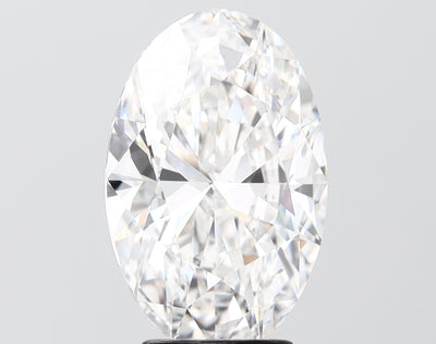 4.06 carat oval lab grown diamond E color VS1 clarity