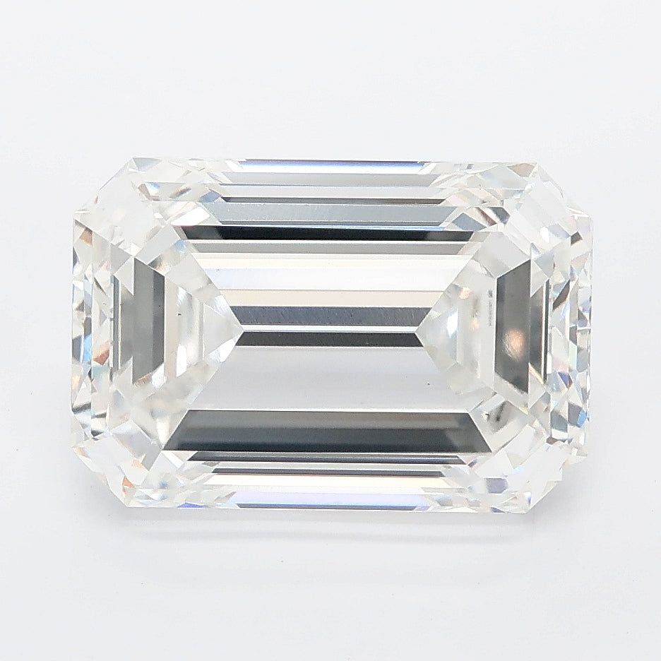 5.01 carat emerald lab grown diamond E color VS1 clarity