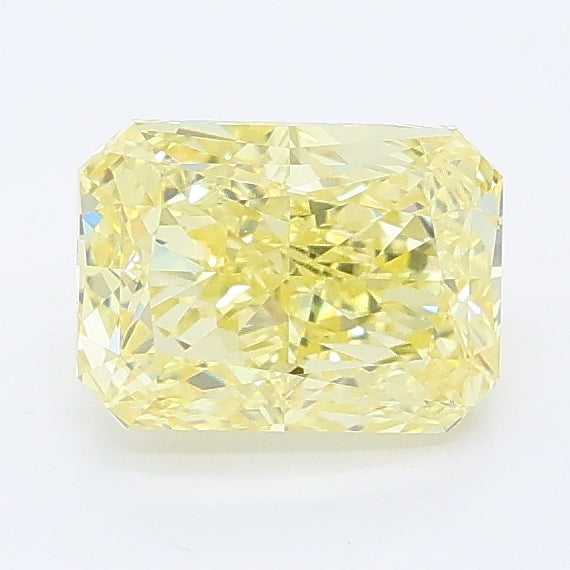 1.18 carat fancy intense yellow radiant lab grown diamond VVS2 clarity
