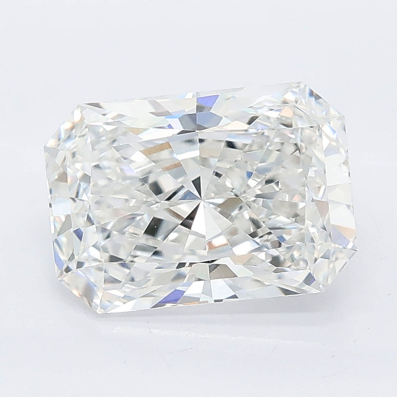 2.56 carat radiant lab grown diamond E color VVS2 clarity