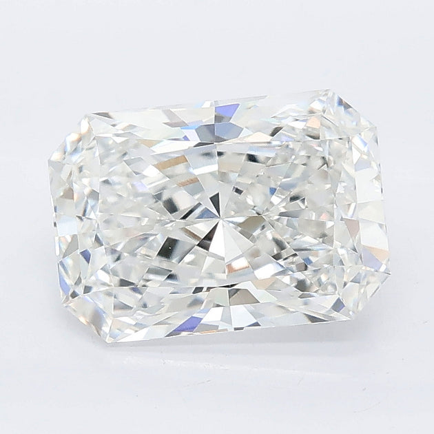 2.56 carat radiant lab grown diamond E color VVS2 clarity