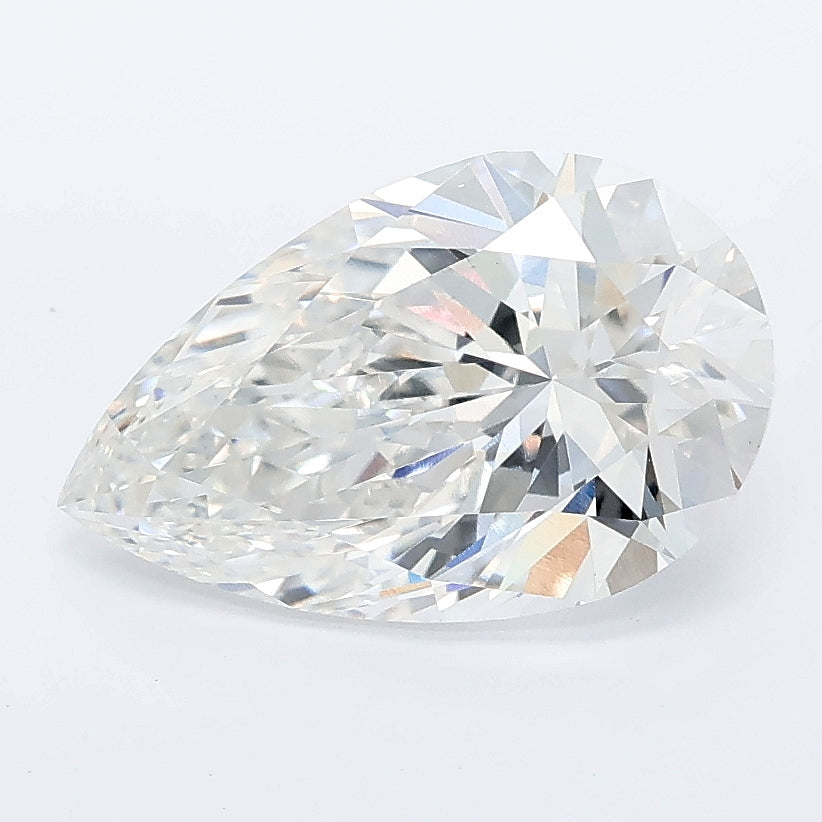 2.51 carat pear lab grown diamond E color VVS2 clarity
