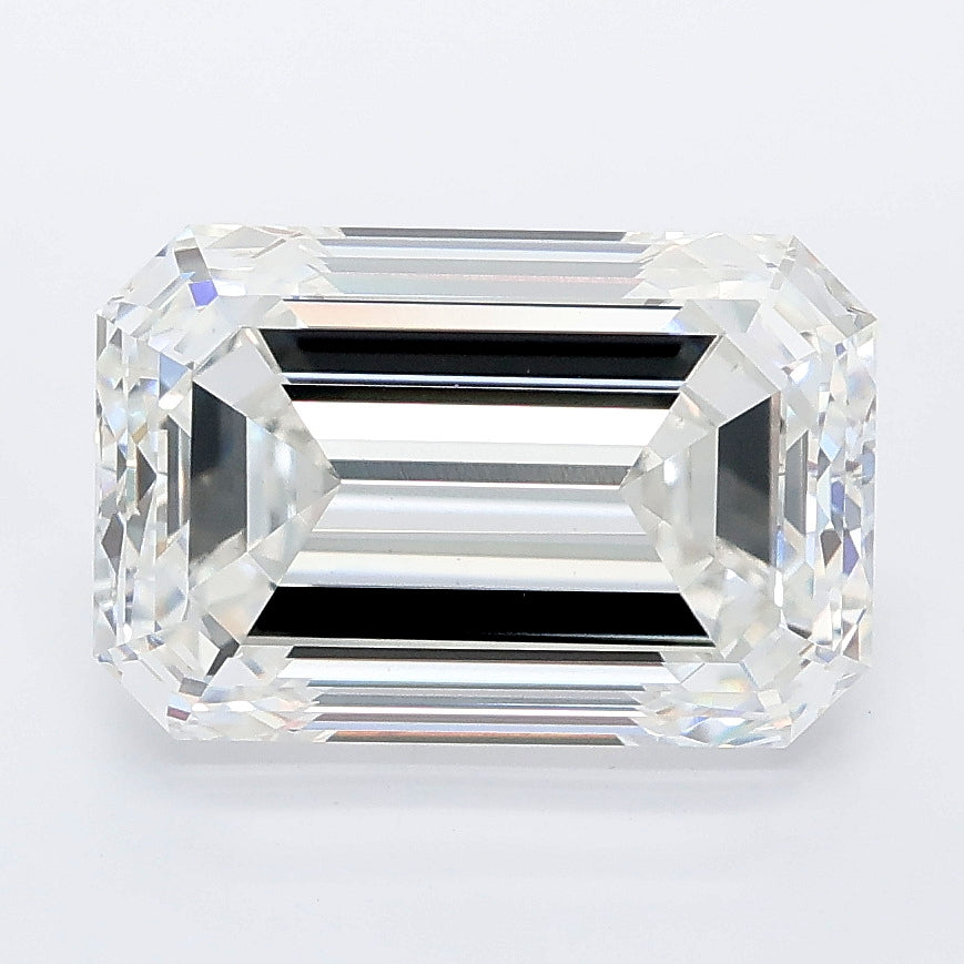 4.51 carat emerald lab grown diamond E color VVS2 clarity