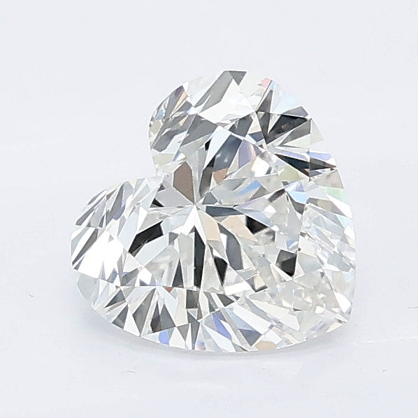 1.03 carat heart lab grown diamond E color VS1 clarity