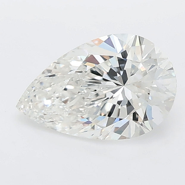 1.09 carat pear lab grown diamond E color VVS2 clarity