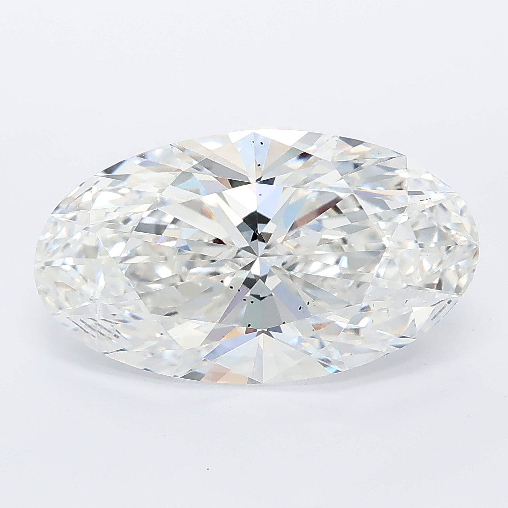 3.52 carat oval lab grown diamond E color VS2 clarity
