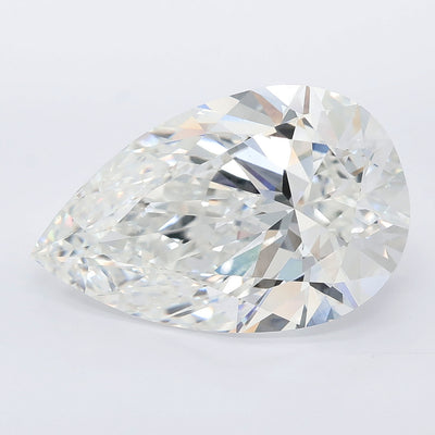 8.06 carat pear lab grown diamond E color VS1 clarity