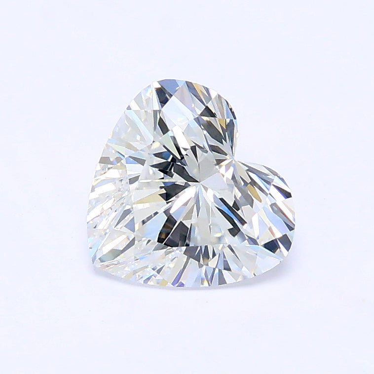1.01 carat heart lab grown diamond D color VVS2 clarity