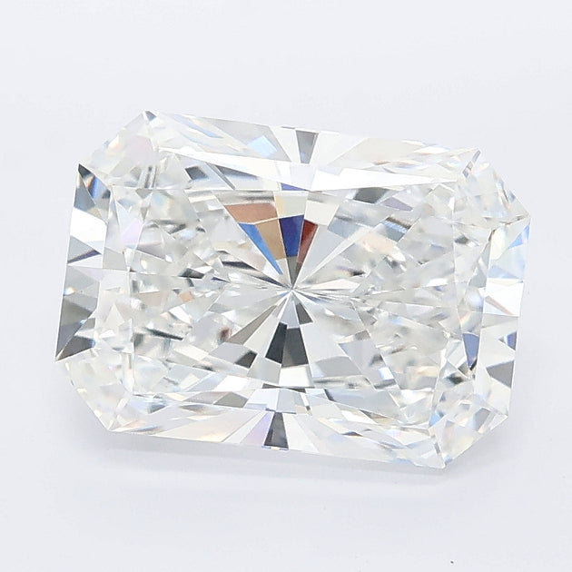 3.08 carat radiant lab grown diamond D color VVS2 clarity