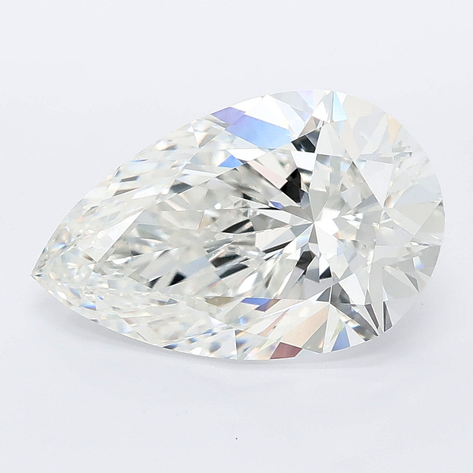 3.53 carat pear lab grown diamond F color VS1 clarity