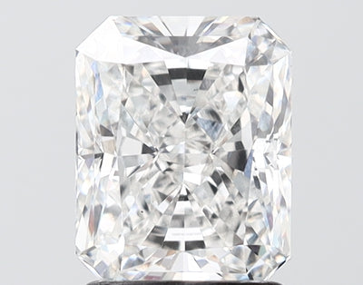 2.04 carat radiant lab grown diamond E color VS1 clarity