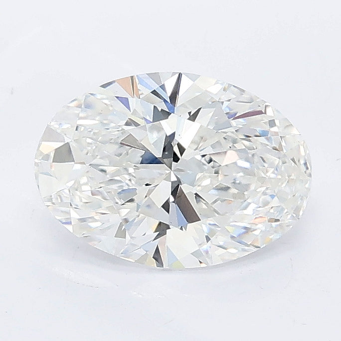 1.51 carat oval lab grown diamond E color VVS2 clarity