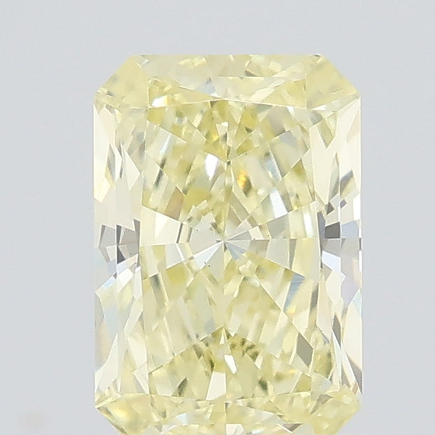 0.62 carat fancy yellow radiant lab grown diamond VS1 clarity