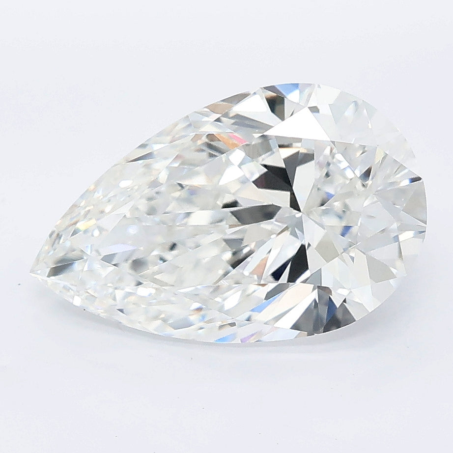 3.50 carat pear lab grown diamond E color VVS2 clarity