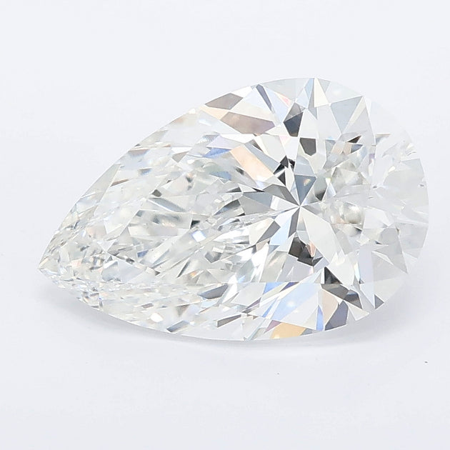 2.53 carat pear lab grown diamond E color VS1 clarity