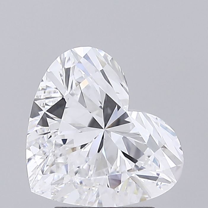 2.24 carat heart lab grown diamond D color VS1 clarity