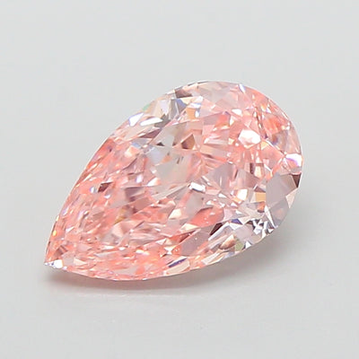 1.55 carat fancy intense pink pear lab grown diamond VVS2 clarity