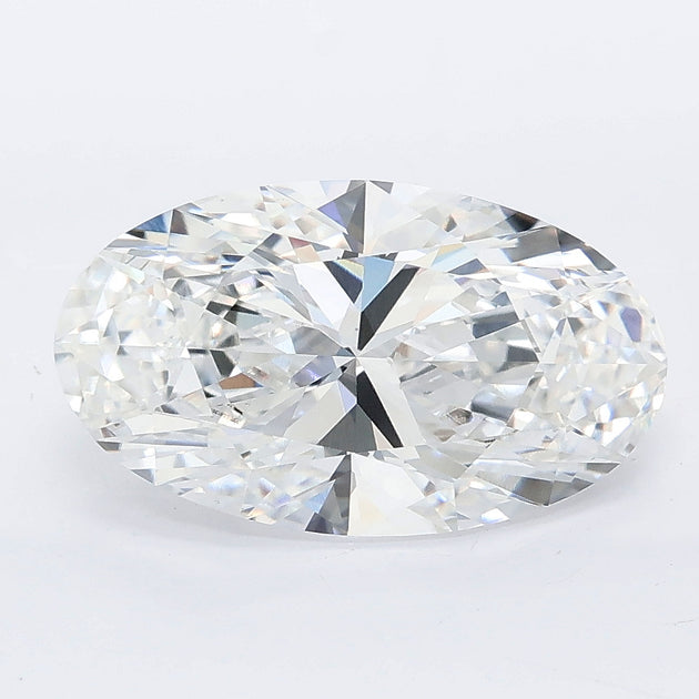 3.53 carat moval lab grown diamond E color VS1 clarity