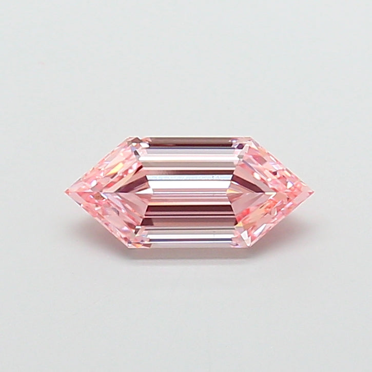 2.01 carat fancy intense pink dutch marquise lab grown diamond VS1 clarity