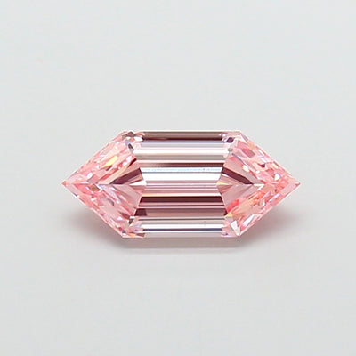 2.01 carat fancy intense pink dutch marquise lab grown diamond VS1 clarity