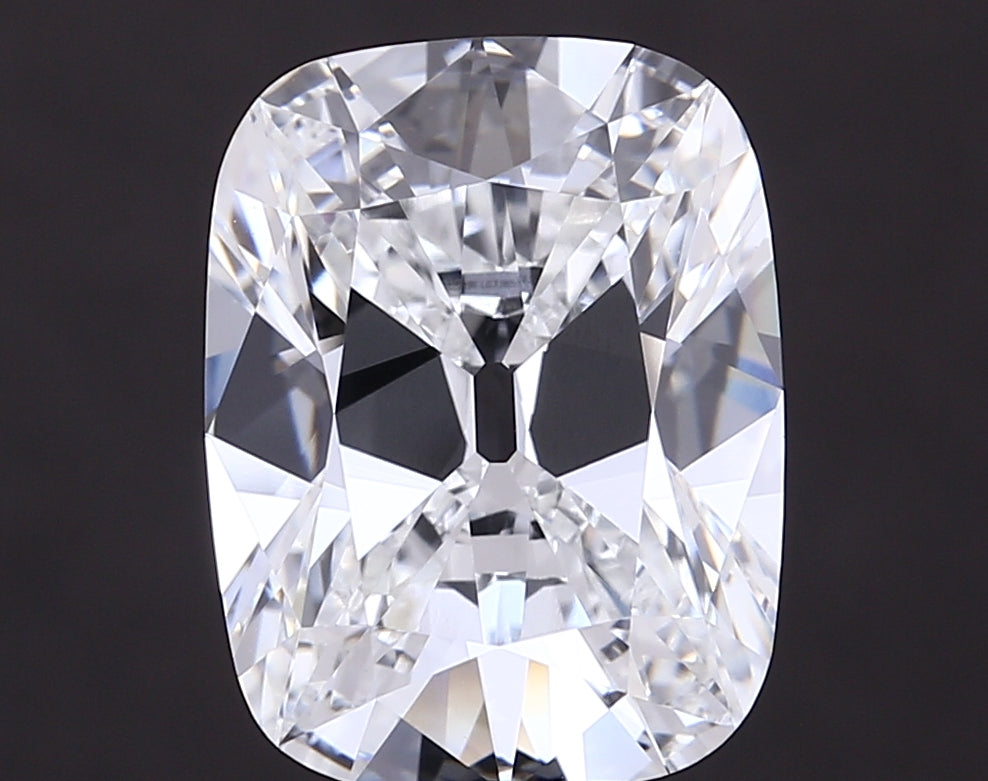 7.03 carat old mine cushion lab grown diamond E color VVS2 clarity